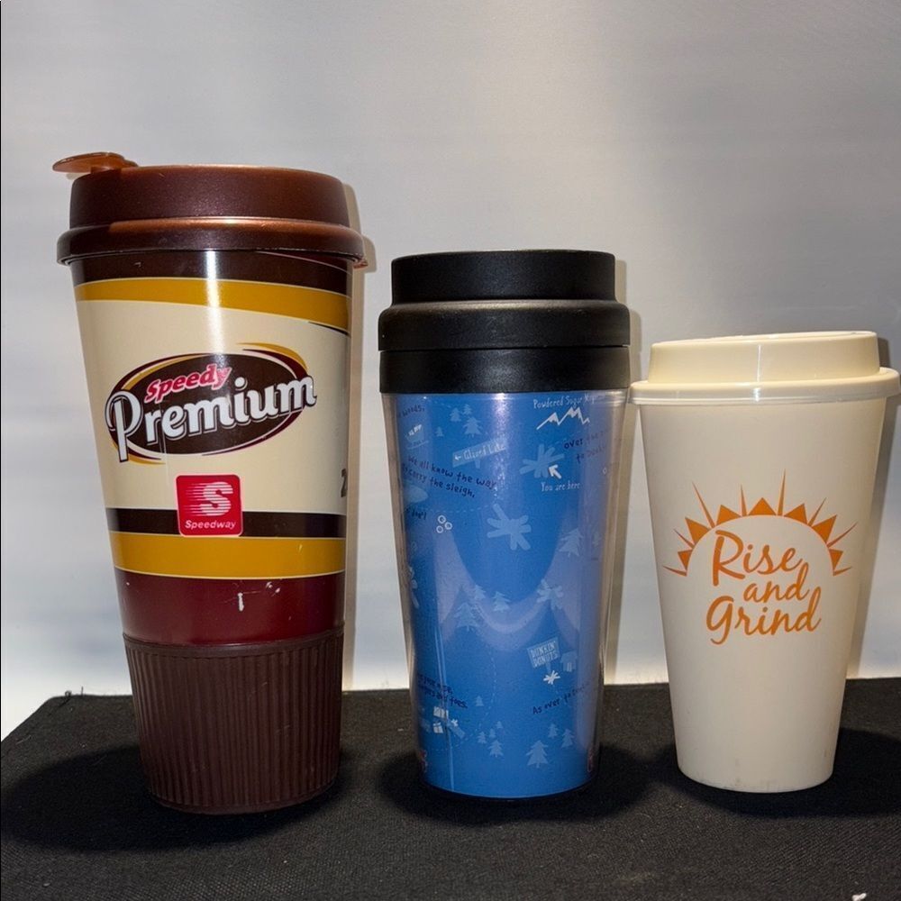 Three Travel mug